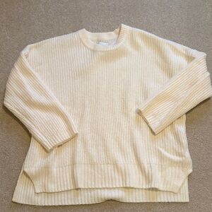 Abercrombie & Fitch Cream Ribbed Sweater